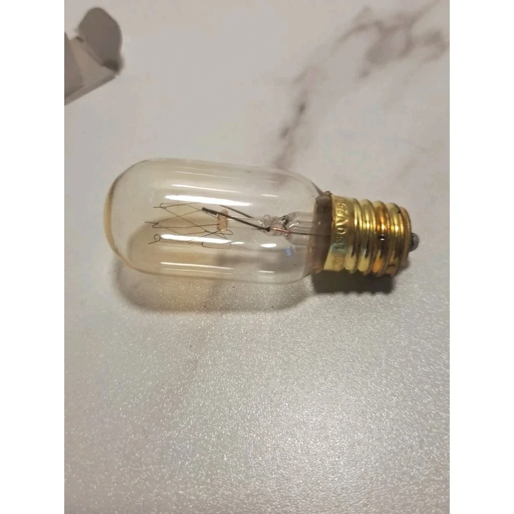 TOPAZ CXL Incandescent Applicance Lamp Clear 15W 130V T8 Shape E17 Base Lot of 3